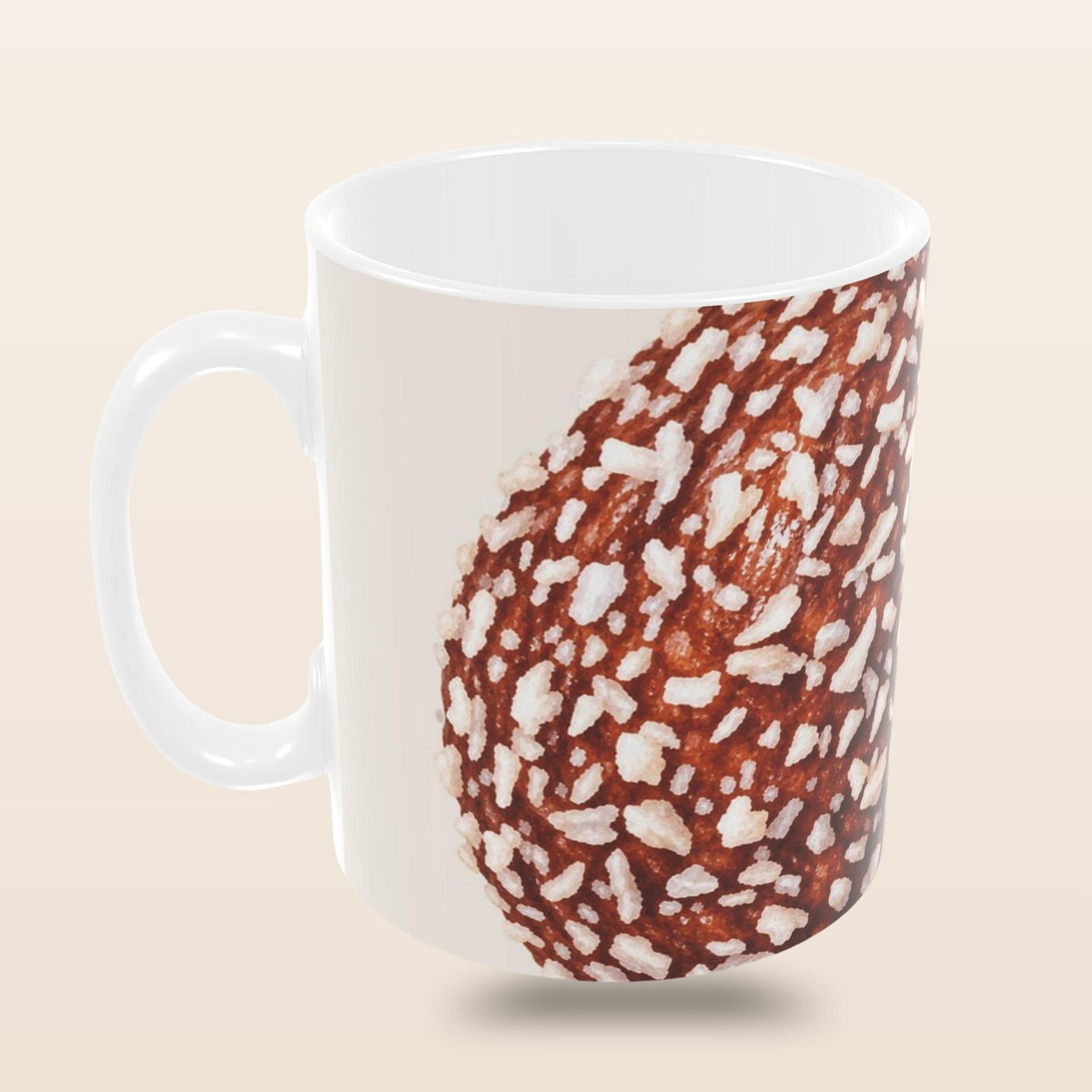     Chokladboll Mug with Swedish chocolate balls in a cosy fika setting