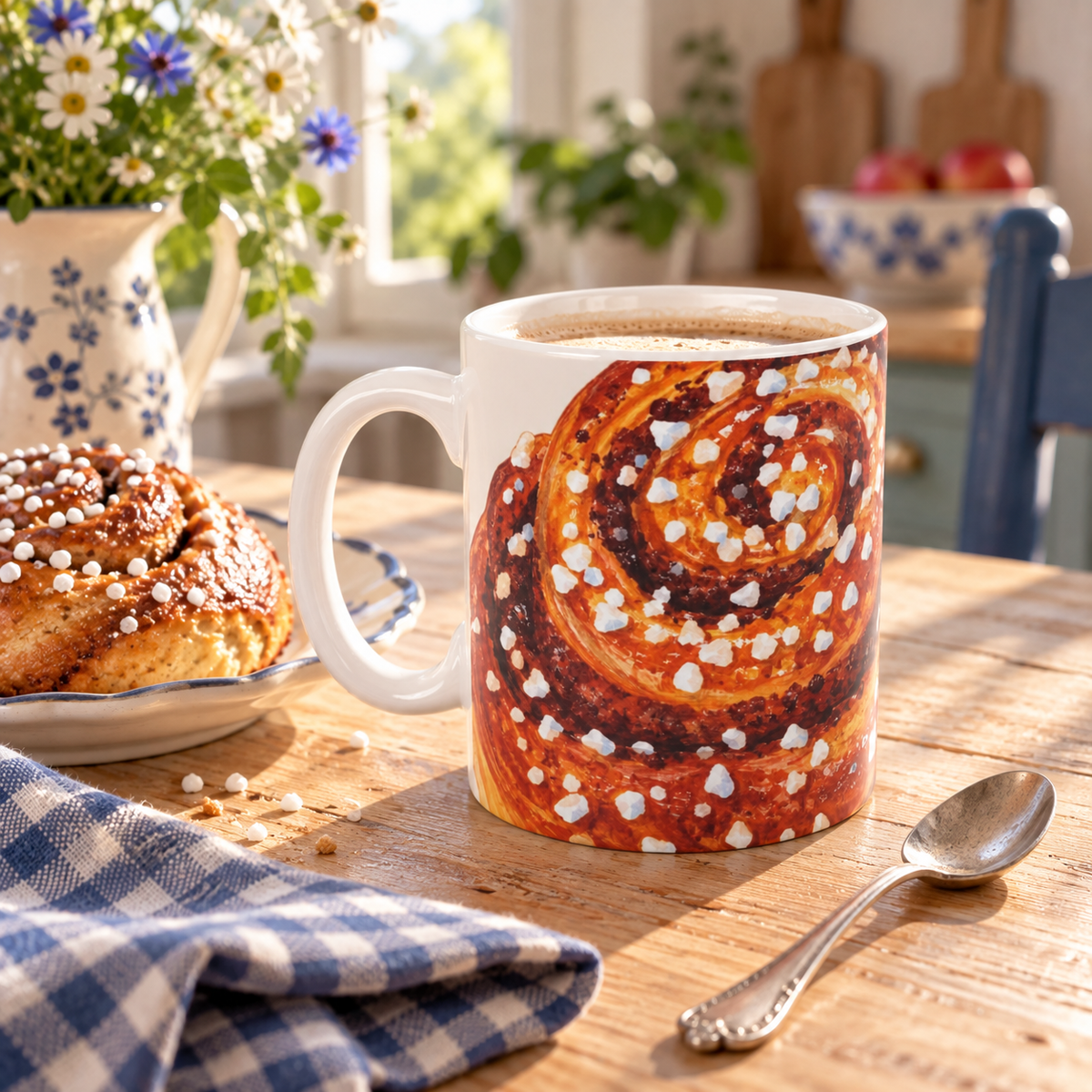 Kanelbulle Mug - Swedish Fika Coffee Mug
